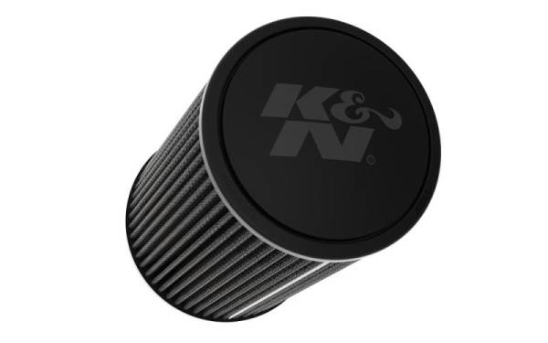 K&N Engineering - K&N Engineering Universal Round Clamp-On Air Filter 3in ID 9in Height 6in Base OD 5.25 Top OD - RU-3109HBK