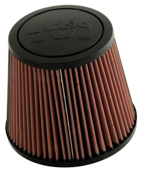 K&N Engineering - K&N Engineering Universal Rubber Filter-Round Tprd 4.875in Flange ID x 9in Base OD x 6.625in Top OD x 7.938in H - RU-5172