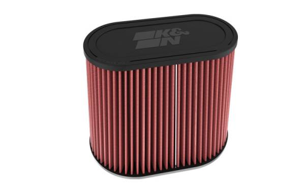 K&N Engineering - K&N Engineering Universal Clamp-On Air Filter 3in Dual Flange 9in x 6in Base 7.5in x 3.688in Top 7.5in Height - RU-6104