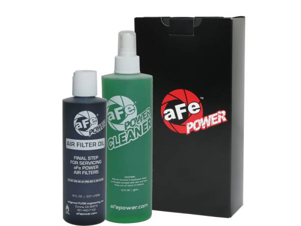 aFe - aFe Air Filter Restore Kit (8oz Squeeze Oil & 12oz Spray Cleaner) - Black - 90-51401B