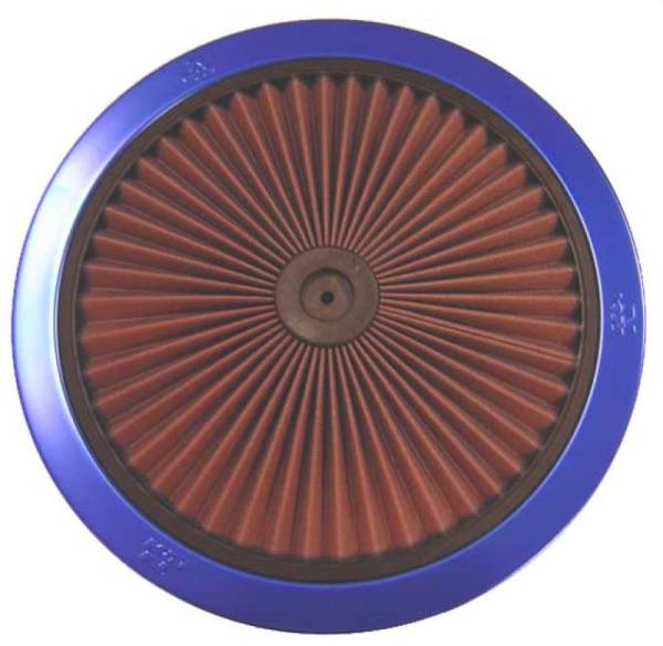 K&N Engineering - K&N Engineering X-Stream Top Filter X-Stream 14in OD - Blue - 66-1401XB