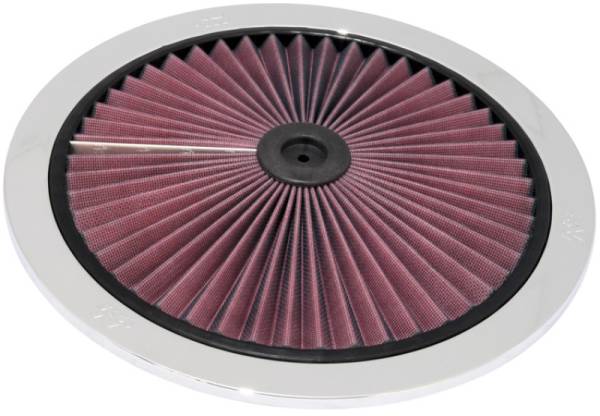 K&N Engineering - K&N Engineering X-Stream Top Filter X-Stream 14 inch OD Chrome - 66-1401XP