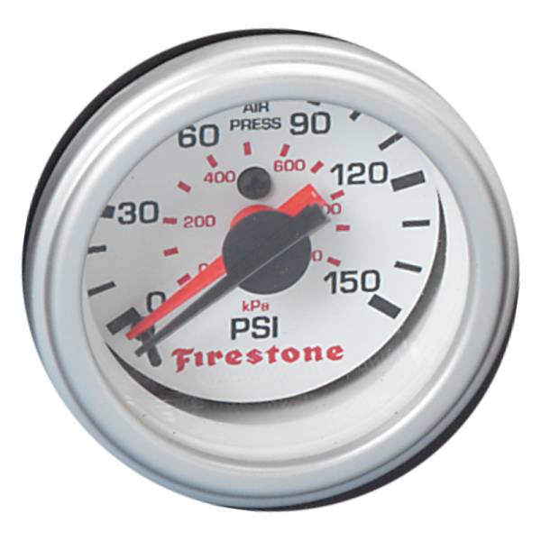 Firestone - Firestone Replacement Pressure Gauge - White Face Dual GA Only (For PN 2241 / 2260) (WR17609201) - 9201