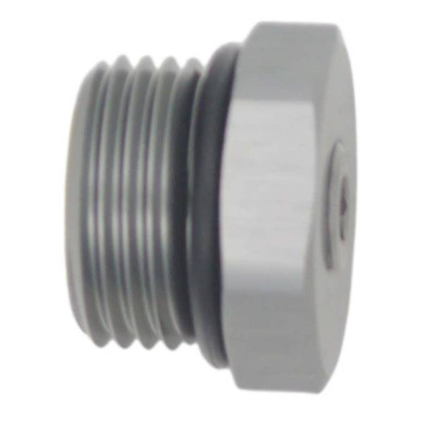 DeatschWerks - DeatschWerks 10AN ORB Male Plug Fitting with 1/8in NPT Gauge Port - Anodized DW Titanium - 6-02-0732