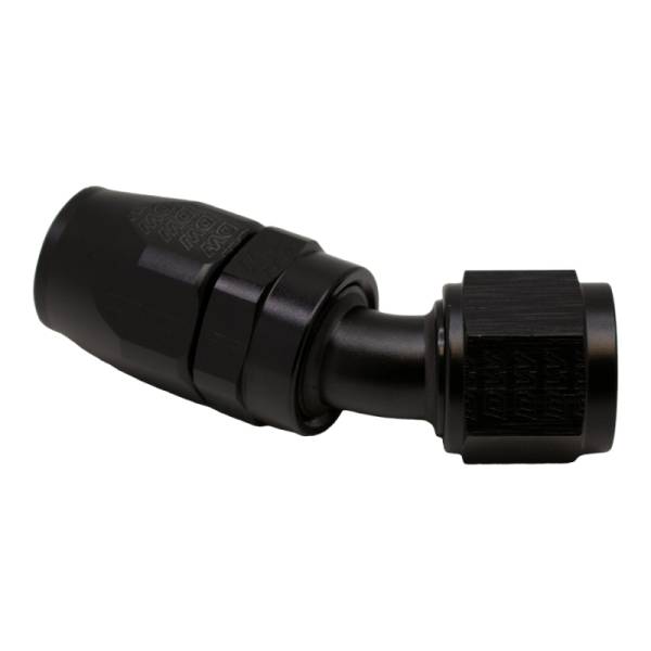 DeatschWerks - DeatschWerks 10AN Female Flare Swivel 30-Degreehose End CPE - Anodized Matte Black - 6-02-0824-B