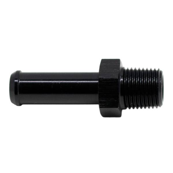 DeatschWerks - DeatschWerks 1/8in NPT Male Thread 5/16in Hose Barb - Anodized Matte Black - 6-02-0916-B