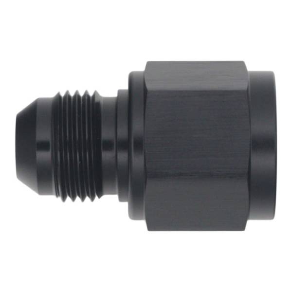 DeatschWerks - DeatschWerks 10AN Female Flare to 8AN Male Flare Reducer - Anodized Matte Black - 6-02-0218-B