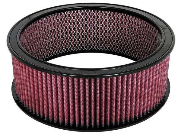 aFe - aFe MagnumFLOW Air Filters Round Racing P5R A/F RR P5R 14OD x 12ID x 5H E/M (Blk/Red) - 18-11416