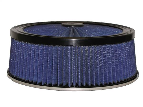 aFe - aFe MagnumFLOW Air Filters Round Racing P5R A/F TOP Racer 14D x 5H (Blk/Blue) - 18-31405