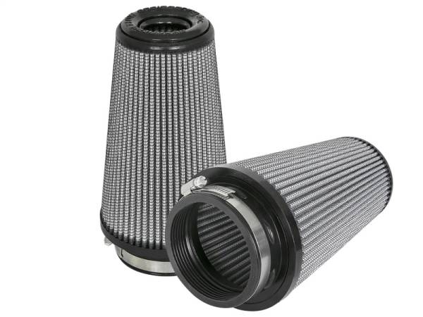 aFe - aFe Magnum FLOW Pro DRY S Replacement Air Filter (Pair) F-3.5in. / B-5in. / T-3.5in. (Inv) / H-8in. - 21-91117-MA