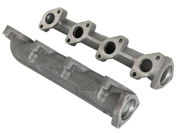 aFe - aFe BladeRunner Ported Ductile Iron Exhaust Manifold 08-10 Ford Diesel Trucks V8 6.4L (td) - 46-40124