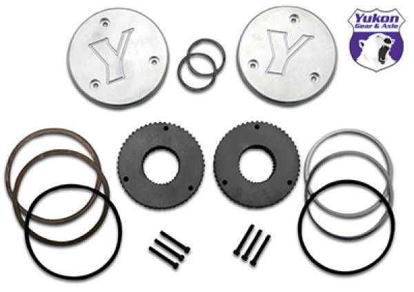 Yukon Gear & Axle - Yukon Gear & Axle Hardcore Drive Flange Kit For Dana 60 / 30 Spline Outer Stubs. Yukon Engraved Caps - YHC50003