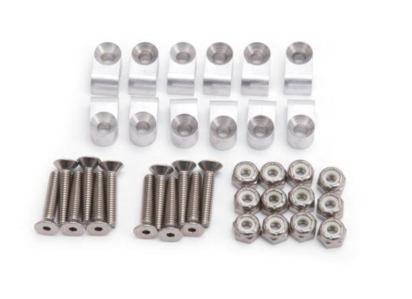 Russell - Russell Performance Billet 3/16in Tubing Clamp Natural Finish (12 pcs.) - 654020