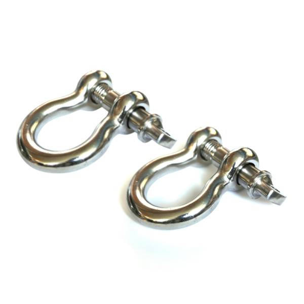 Rugged Ridge - Rugged Ridge Stainless Steel 3/4in D-Shackles - 11235.05