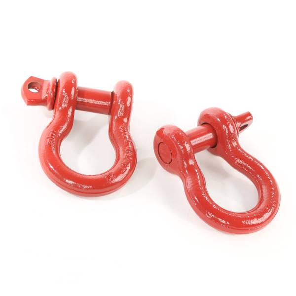 Rugged Ridge - Rugged Ridge Red 3/4in D-Shackles - 11235.08