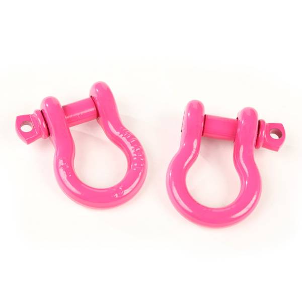 Rugged Ridge - Rugged Ridge Pink 3/4in D-Ring Shackles - 11235.09
