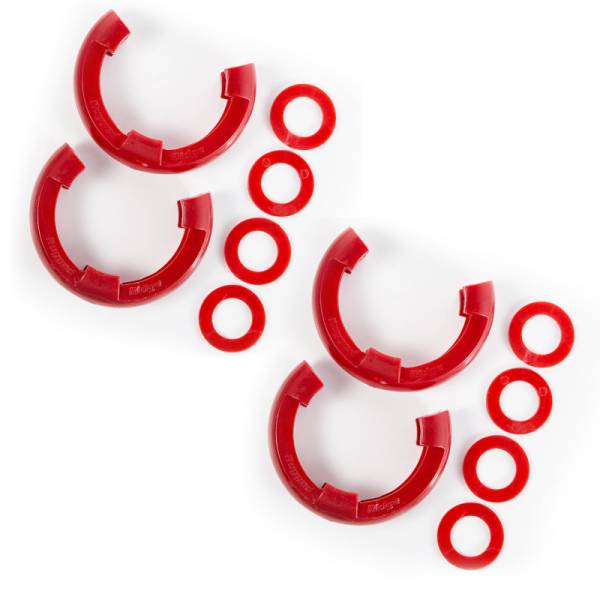 Rugged Ridge - Rugged Ridge 3/4in Red D-Ring Isolator Kit - 11235.61