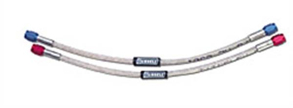 Russell - Russell Performance -4 AN 15in 90 Degree to Straight Pre-Made Nitrous and Fuel Line - 658240