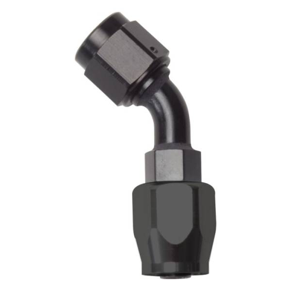 Russell - Russell Performance -12 AN Black 45 Degree Full Flow Hose End - 610125