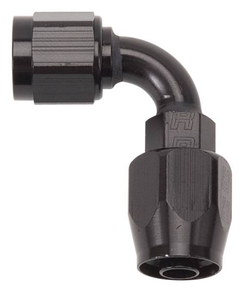 Russell - Russell Performance -6 AN Black 90 Degree Full Flow Hose End - 610165