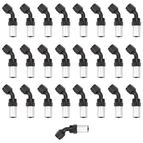 Russell - Russell Performance -4 AN Proclassic Crimp 45 Degree End (O.D. 0.450) (Qty. 25) - 610418