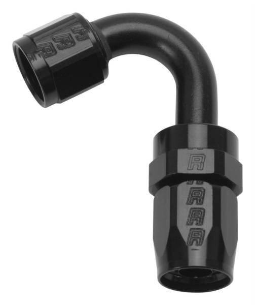 Russell - Russell Performance -12 AN Black 120 Degree Full Flow Swivel Hose End - 613435