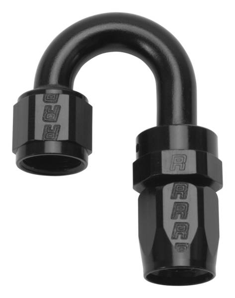 Russell - Russell Performance -12 AN Black 180 Degree Full Flow Swivel Hose End - 613535