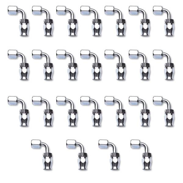 Russell - Russell Performance -6 AN Endura Pwerflex Power Steering 90 Degree Hose Ends(25 pcs.) - 620429