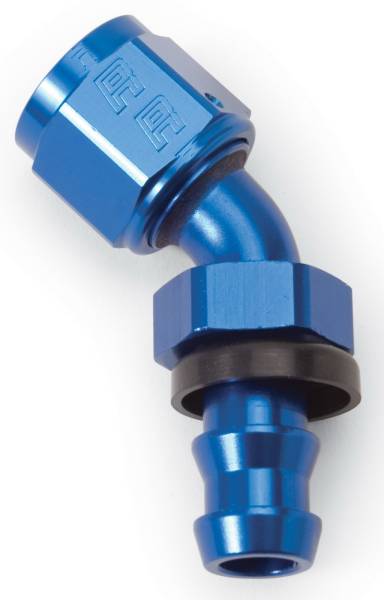 Russell - Russell Performance -6 AN Twist-Lok 45 Degree Hose End (Blue) - 624080