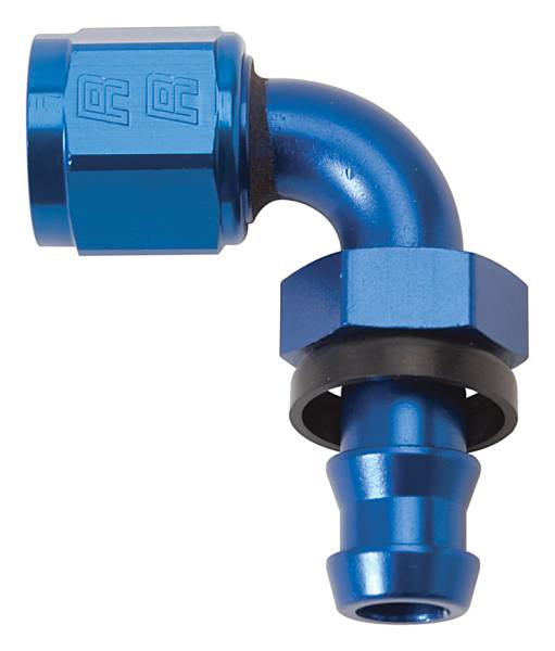 Russell - Russell Performance -10 AN Twist-Lok 90 Degree Hose End (Blue) - 624180