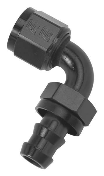 Russell - Russell Performance -10 AN Twist-Lok 90 Degree Hose End (Black) - 624183