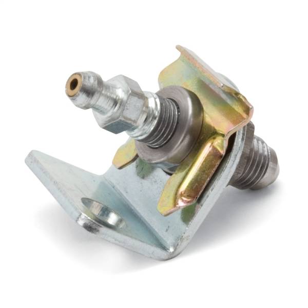 Russell - Russell Adapter Fitting -4 AN Male Flare to 3/8in. -24 Brake Bleeder Female - Clear Zinc Finish - 641380