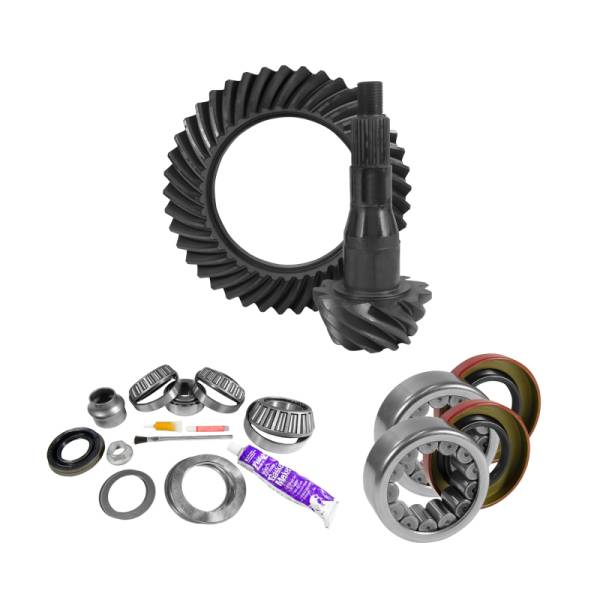 Yukon Gear & Axle - Yukon Gear & Axle Yukon 9.75in Ford 3.55 Rear Ring & Pinion Install Kit Axle Bearings and Seal - YGK2100