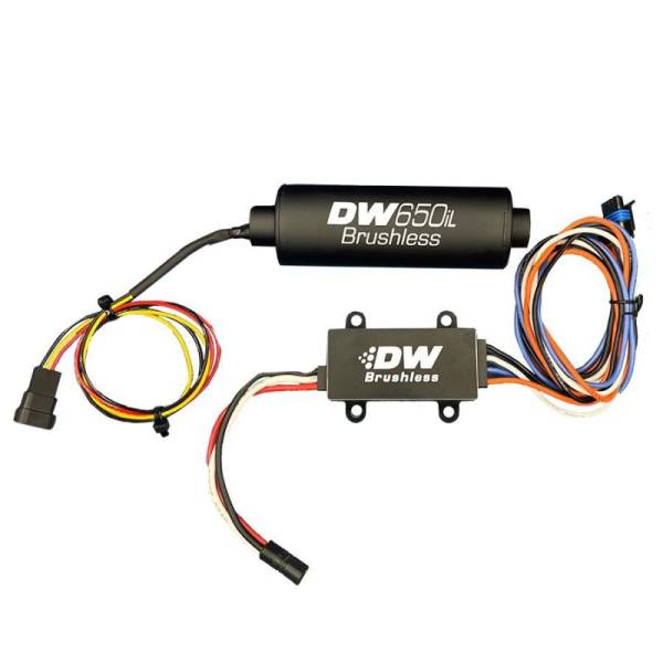 DeatschWerks - DeatschWerks DW650iL Series 650LPH In-Line External Fuel Pump w/ PWM Controller - 9-650-C103