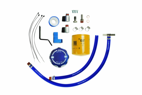 Sinister Diesel - Sinister Diesel 20-21 Ford 6.7L Powerstroke Coolant Filtration System w/ CAT Filter - SD-CF-6.7P-20