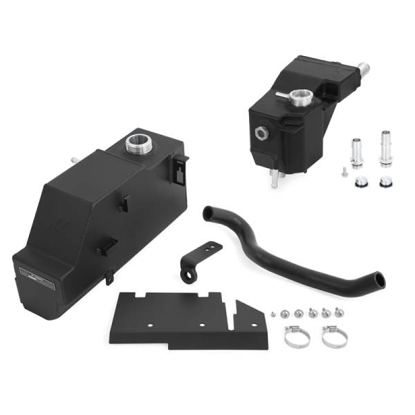 Mishimoto - Mishimoto 11-19 Ford 6.7L Powerstroke Expansion Tank Kit - Micro-Wrinkle Black - MMRT-F2D-11KMWBK