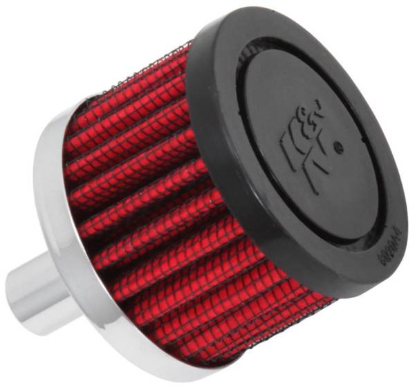 K&N Engineering - K&N Engineering Steel Base Crankcase Vent Filter .5in Vent OD x 2in OD x 1.5in Height - 62-1010