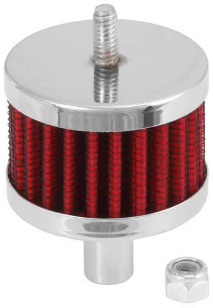 K&N Engineering - K&N Engineering Steel Base Crankcase Vent Filter 0.5in Vent OD x 2in OD x 1.5in Height - 62-1100