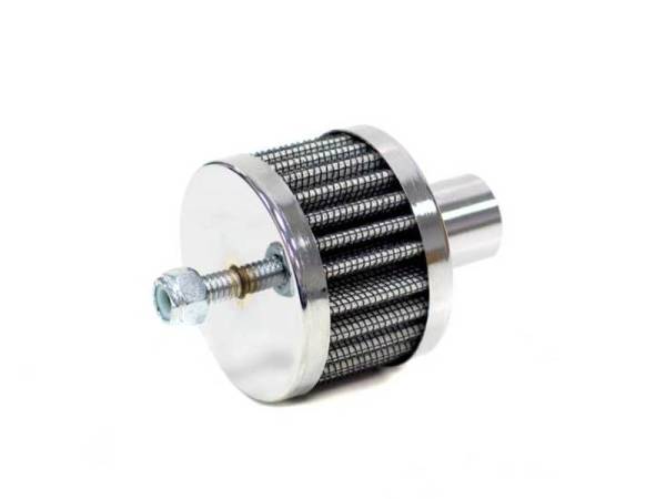 K&N Engineering - K&N Engineering Steel Base Chrome Top Crankcase Vent Filter 3/4in OD Vent / 2in OD / 1-1/2in H Stud Mount - 62-1120