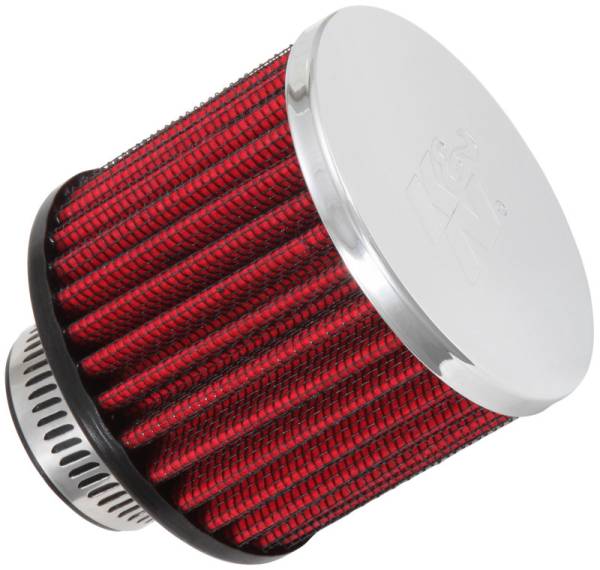 K&N Engineering - K&N Engineering 1.25in Flange ID x 3in OD x 2.5in H Rubber Base Crankcase Vent Filter - 62-1390