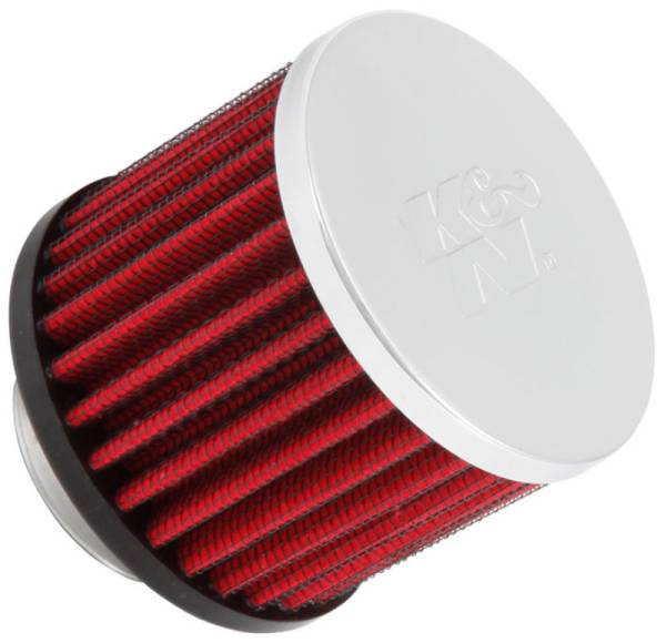 K&N Engineering - K&N Engineering 1.375 inch ID 3 inch OD 2.5 inch H Clamp On Crankcase Vent Filter - 62-1440