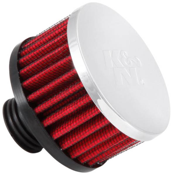 K&N Engineering - K&N Engineering .5in Flange ID x 3in OD x 3.25in H Rubber Base Crankcase Vent Filter - 62-1495