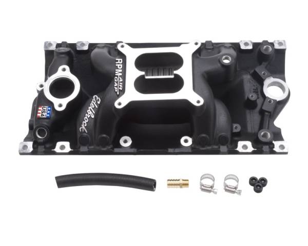 Edelbrock - Edelbrock Performer RPM Air Gap Vortec Black - 75163