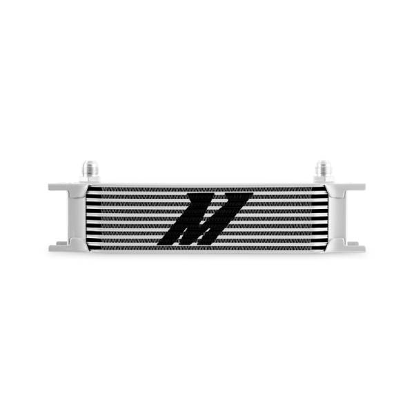 Mishimoto - Mishimoto Universal -8AN 10 Row Oil Cooler - Silver - MMOC-10-8SL