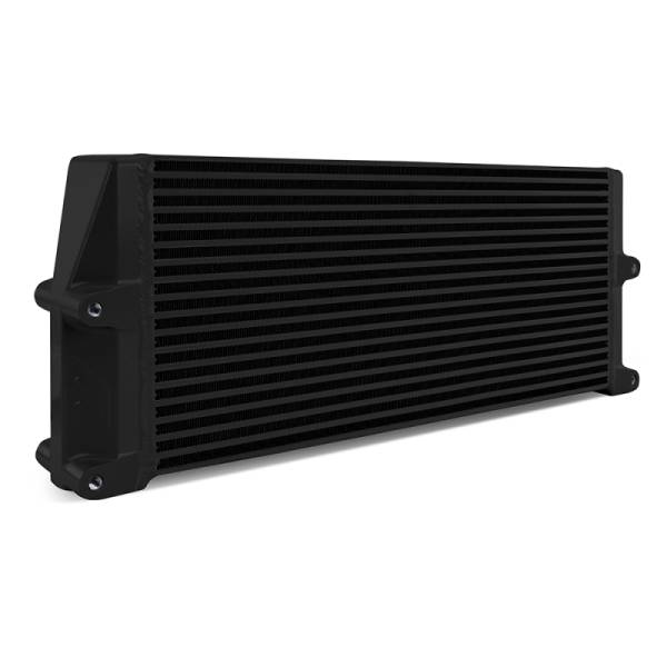 Mishimoto - Mishimoto Heavy-Duty Oil Cooler - 17in. Same-Side Outlets - Black - MMOC-SSO-17BK