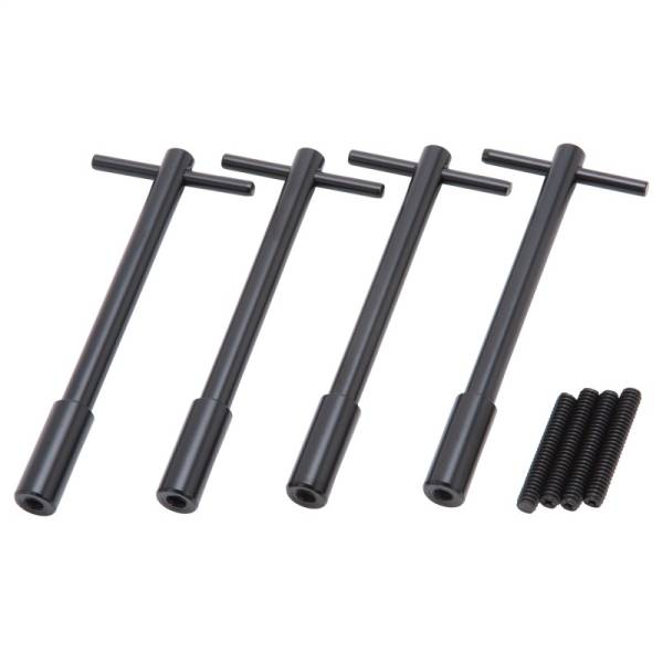 Edelbrock - Edelbrock Vc Hold Down Kit T-Bar 1/4In-20 Thread 5In Long Black (Set of 4) - 44023