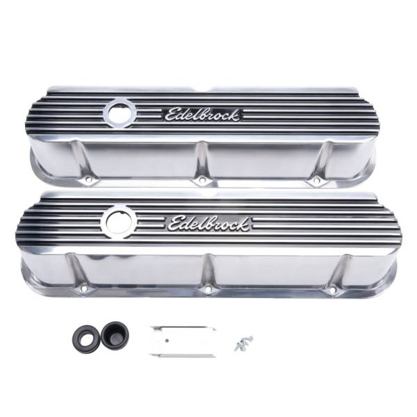 Edelbrock - Edelbrock Valve Cover Elite II Series Ford 289-302-351W CI V8 Tall Polished - 4264