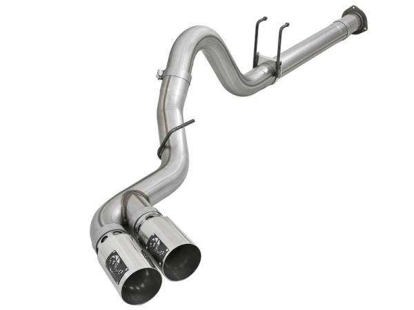 aFe - aFe Power 11-14 Ford F250/F350 6.7L Diesel Rebel XD 4in 409 SS DPF-Back Exhaust System - Pol Tips - 49-43120-P