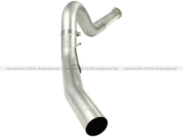 aFe - aFe MACHForce XP 5in DPF-Back Stainless Steel Exh Sys, No tip,Ford Diesel Trucks 11-14 V8-6.7L - 49-43055