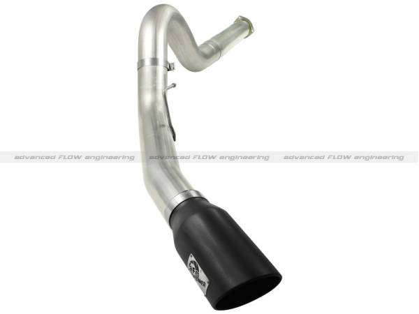 aFe - aFe MACHForce XP 5in DPF-Back Stainless Steel Exhaust , Blk,Ford Diesel Trucks 11-14 V8-6.7L td - 49-43055-B